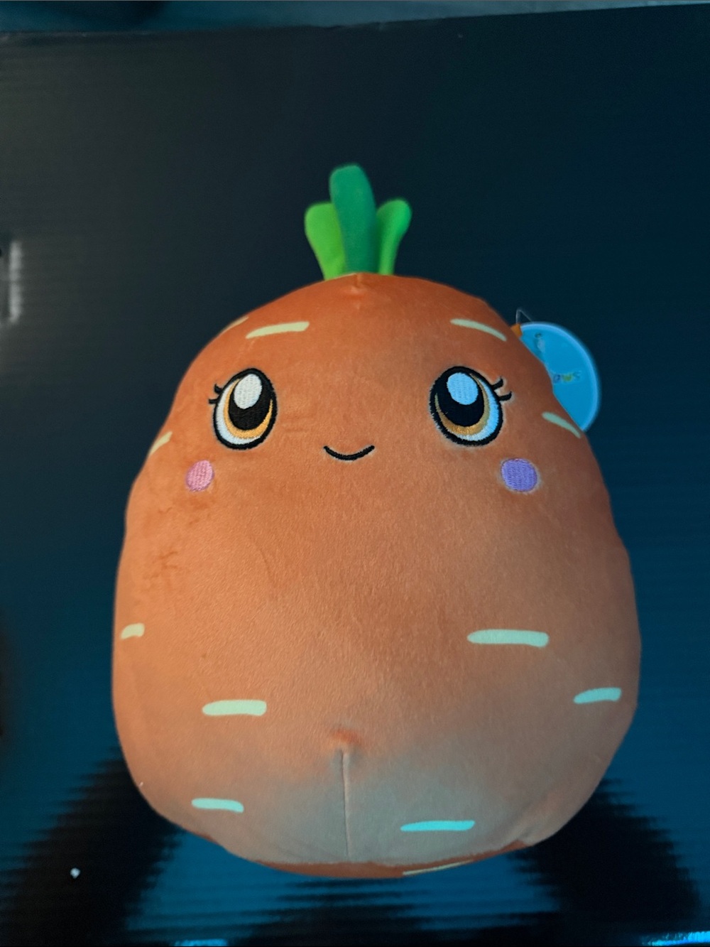 Squishmallow 8” Caroleena Easter Orange Carrot (Anime Eyes)